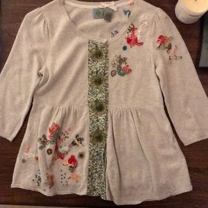Anthropologie HWR Downstream Small Cardigan